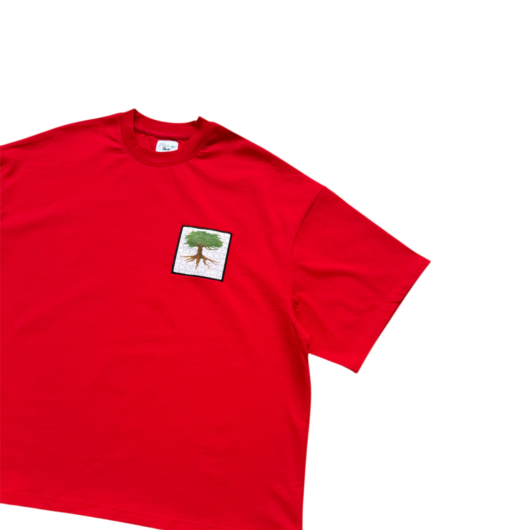 FEJAH PUZZLE TREE Oversized Box Fit Tee