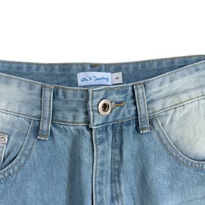Cata’s Drawing Gang Unisex Baggie Jean