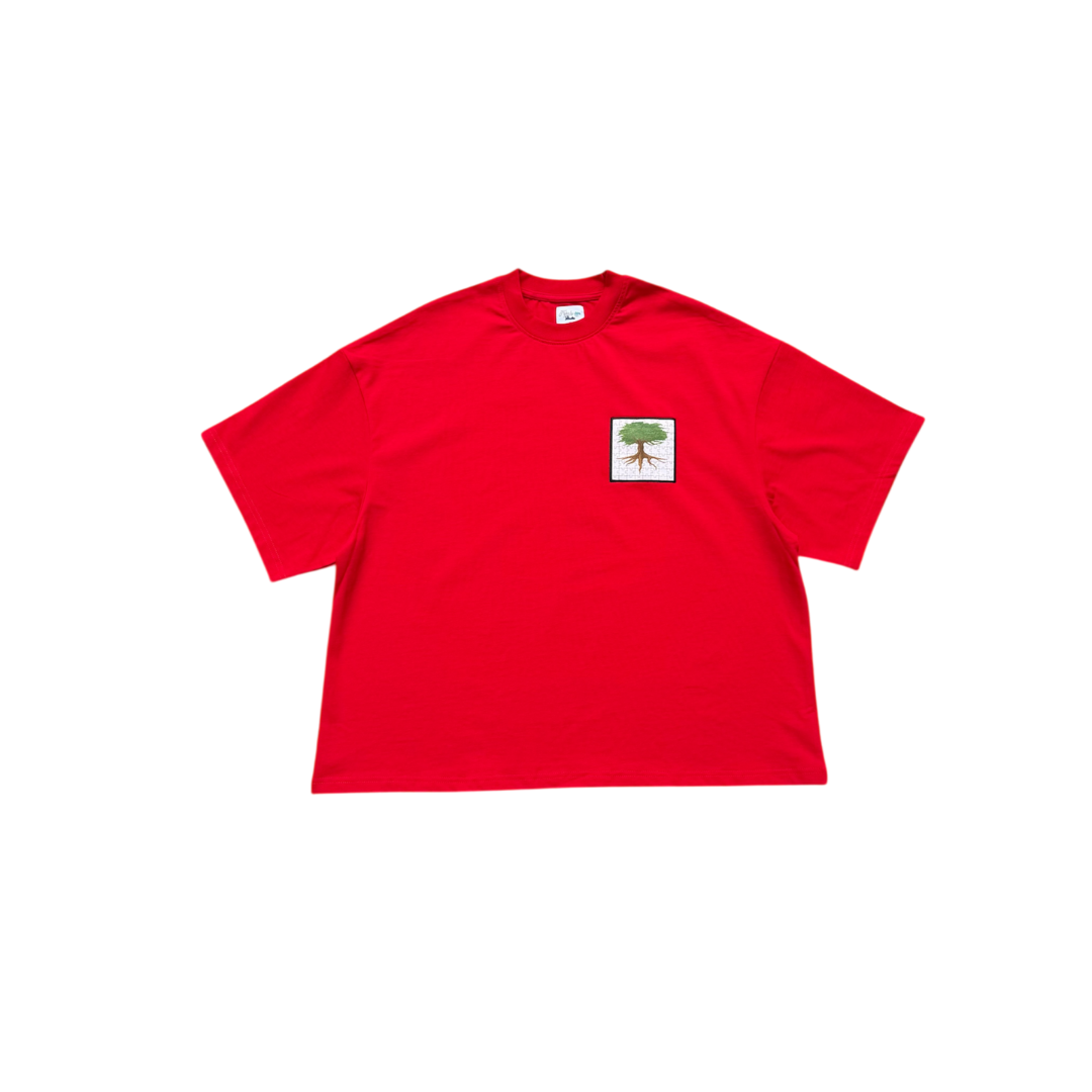 FEJAH PUZZLE TREE Oversized Box Fit Tee